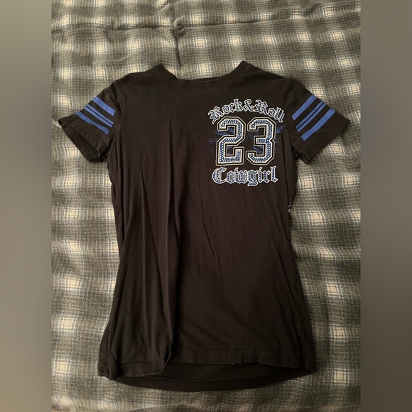 Vintage Rock and Roll Cowgirl Panhandle Slim womens T-Shirt - Picture 1 of 3